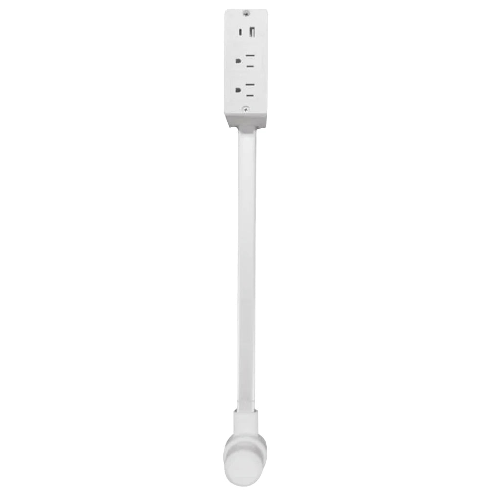 Power Socket Expander 2 Sockets 180° Rotation Stretchable Electrical Outlet Extender Power Socket Sofa Bedside Table Expander