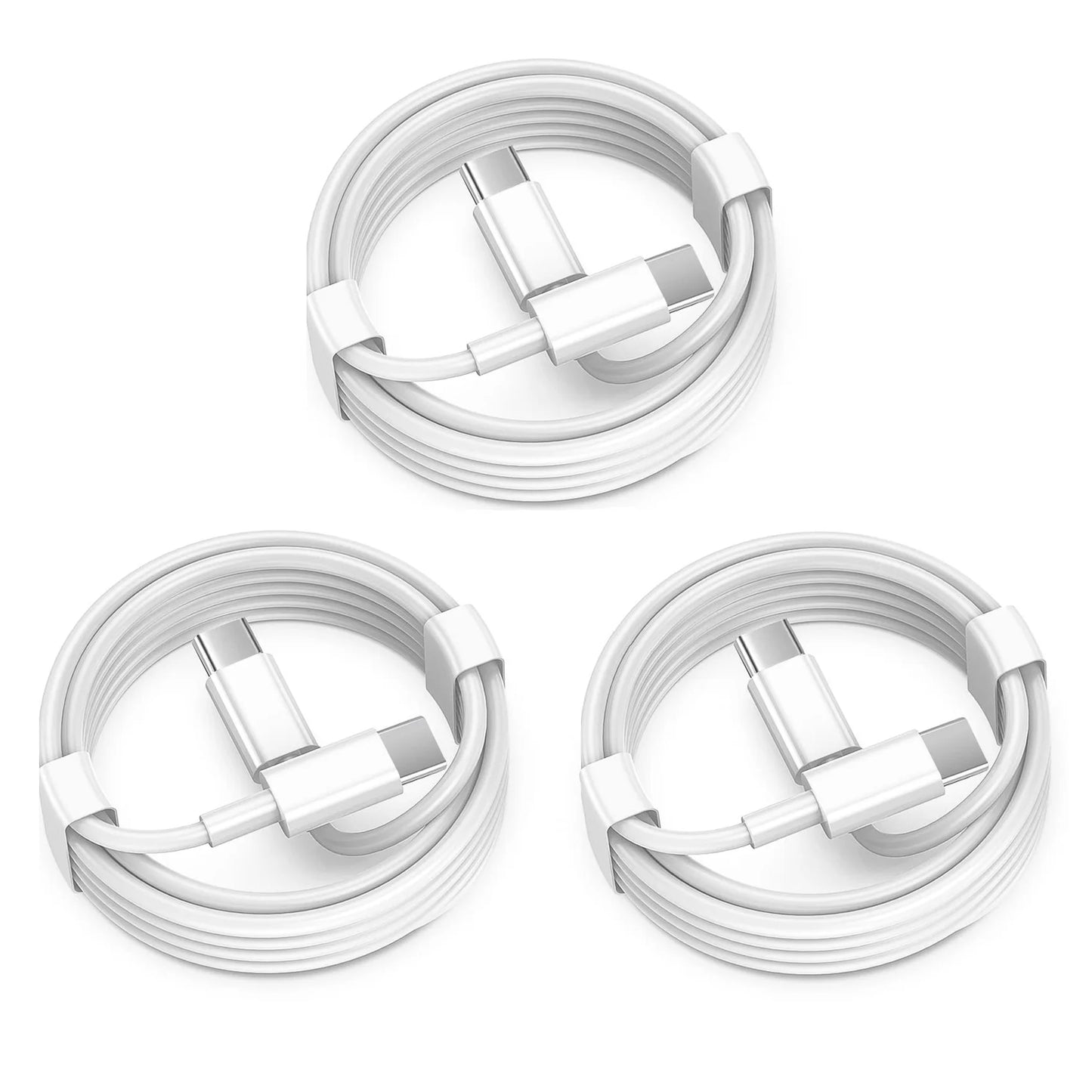 PD Fast Charging Type C to C Cable for Phone 3 Pack