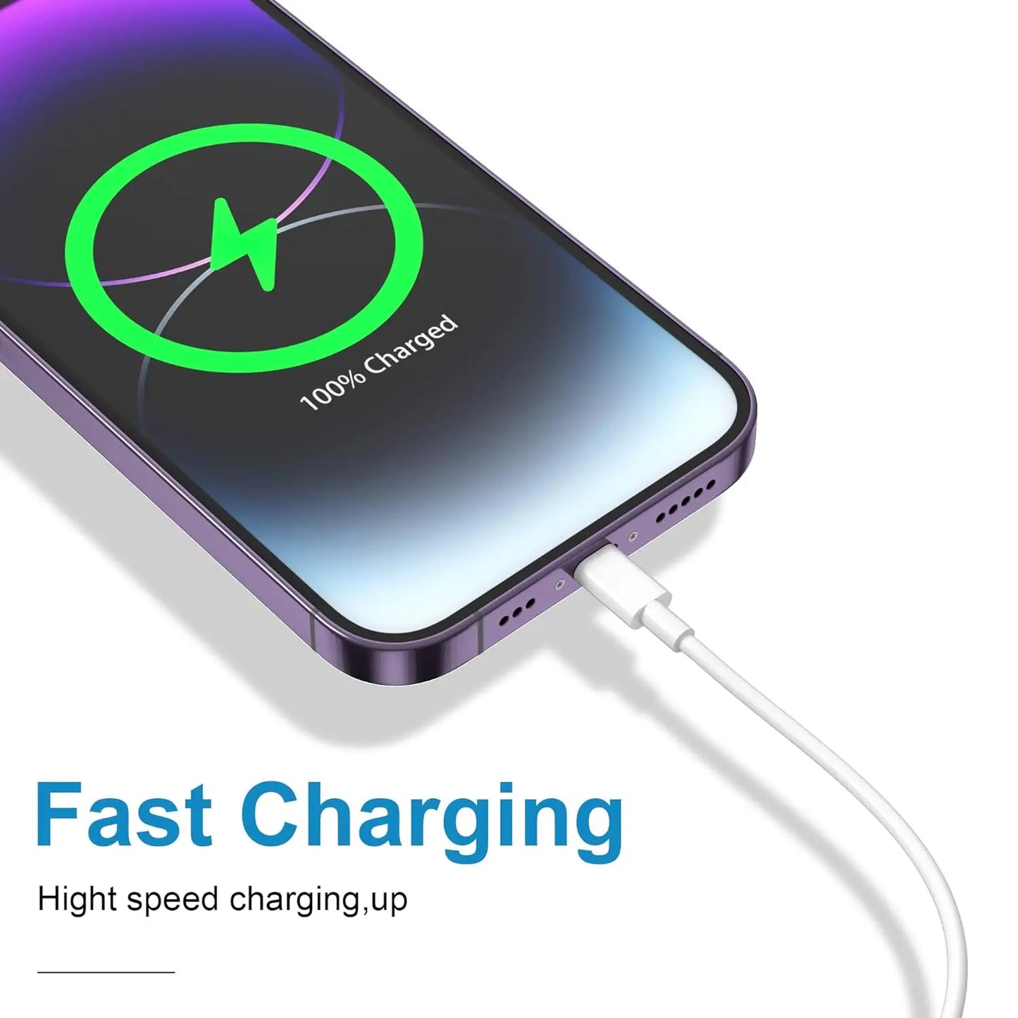 PD Fast Charging Type C to C Cable for Phone 3 Pack