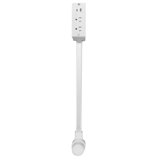 Power Socket Expander 2 Sockets 180° Rotation Stretchable Electrical Outlet Extender Power Socket Sofa Bedside Table Expander
