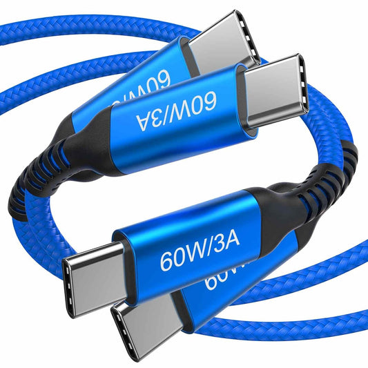 USB C to USB C Charging Cable 10Ft 60W [2-Pack], Long Type C Super Fast Charging Cord for Iphone 15 Pro Max,Samsung Galaxy S23 Ultra Note 20,Ipad Pro Air 12.9 11 5Th 4Th, Macbook Pro,Pixel 6