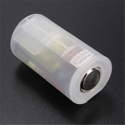 1PC Plastic Battery Converter AA Battery to D Battery Frosted Clear 5Th Battery Storage Box Transfer from 5Th to 1St
